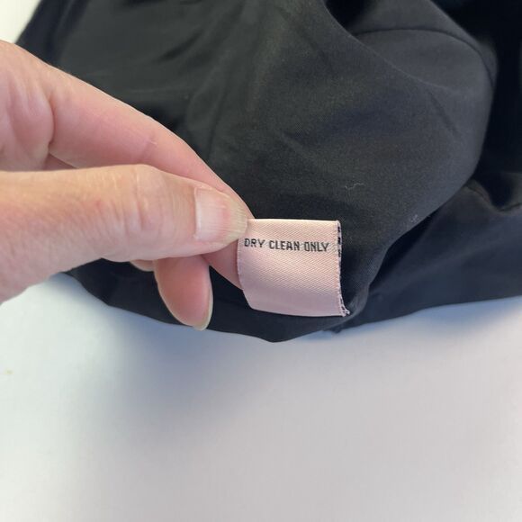 Vtg Decaprio Midi Halter Dress 12 Silk 3D Flower Fairy Whimsigoth Retro Pinup - Picture 12 of 13